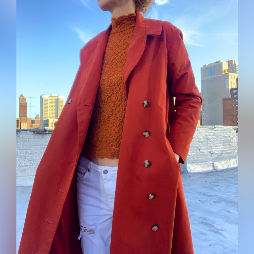 Worn once. Club Monaco trench coat.